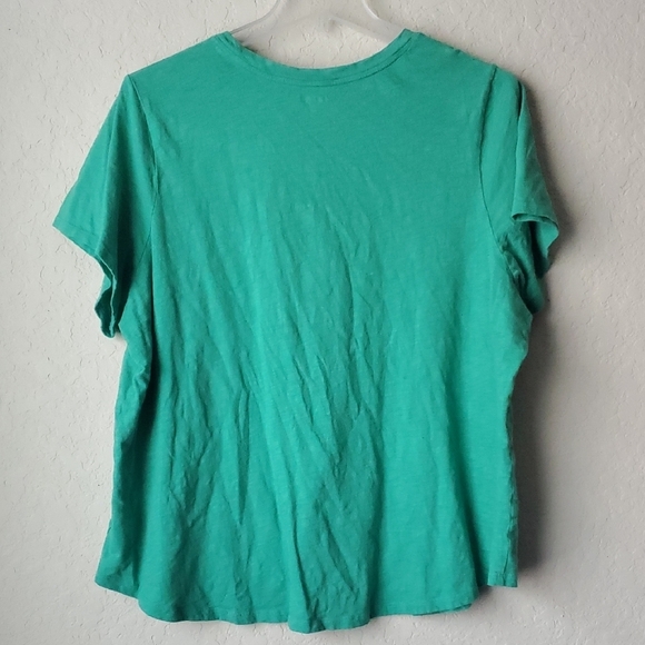 4/$20 3X Old Navy 'Believe in Luck' Green Graphic Tee - Picture 4 of 4